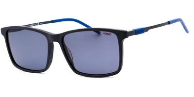 Hugo Boss Hg 1099/s Fll/ku Men's Sunglasses Blue Size 56 In Black