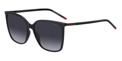 Hugo Boss Hg 1275/s 807/9o Women's Sunglasses Black Size 57 In Blue