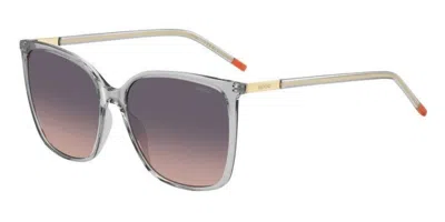 Hugo Boss Hg 1275/s Kb7/ff Women's Sunglasses Grey Size 57 In Gold