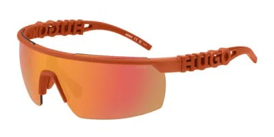 Hugo Boss Hg 1284/s L7q/uw Men's Sunglasses Orange Size 99