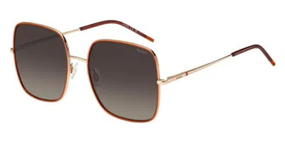 Hugo Boss Hg 1293/s Ofy/ha Women's Sunglasses Gold Size 58 In Orange