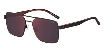 Hugo Boss Hg 1313/s 003/ao Men's Sunglasses Black Size 56 In Brown