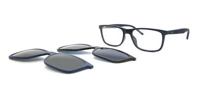 Hugo Boss Hg 1329/g/cs2 Asian Fit With Clip-on Men's Glasses, Blue, Size 55