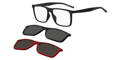 Hugo Boss Hg 1331/g/cs2 Asian Fit With Clip-on Men's Glasses, Black, Size 56