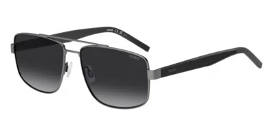 Hugo Boss Hg 1338/s R80/9o Men's Sunglasses Silver Size 59 In Gray