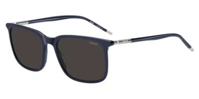 Hugo Boss Hg 1344/s Pjp/ir Men's Sunglasses Blue Size 55