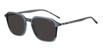 Hugo Boss Hg 1347/s Pjp/ir Men's Sunglasses Blue Size 52 In Gray