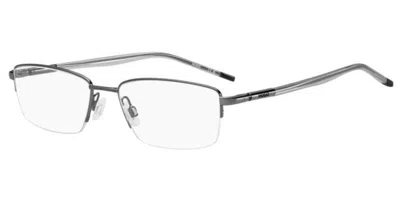 Hugo Boss Hg 1355 Kj1 Men's Glasses Gunmetal Size 56 - Free Lenses - Blue Light Block Available In Burgundy