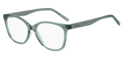 Hugo Boss Hg 1365 Zi9 Women's Glasses Green Size 53 - Free Lenses - Blue Light Block Available In Metallic