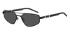 Hugo Boss Hugo 58mm Rectangular Geometric Sunglasses In Purple