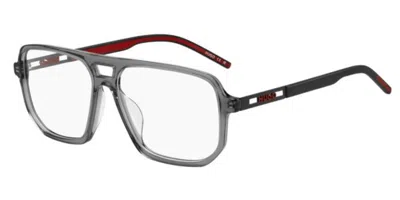 Hugo Boss Hg 1415/g Asian Fit Kb7 Men's Glasses  Size 57 - Free Lenses - Blue Light Block Available In Purple