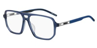 Hugo Boss Hg 1415/g Asian Fit Pjp Men's Glasses  Size 57 - Free Lenses - Blue Light Block Available In Purple