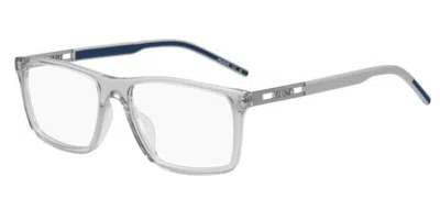 Hugo Boss Hg 1416/g Asian Fit Kb7 Men's Glasses  Size 55 - Free Lenses - Blue Light Block Available In Gray
