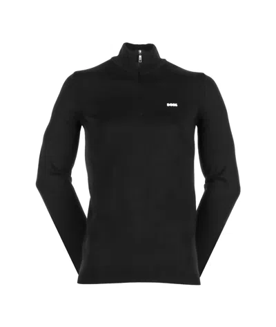 Hugo Boss High Collar And Long Sleeves Sweater In Black