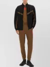 Hugo Boss High Collar Sweater Featuring Stripe Detail In Brown