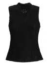 Hugo Boss High-neck Tank Top In Black