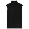 Hugo Boss High-neck Top In Merino Wool In Black