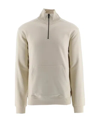 Hugo Boss High-necked Long-sleeved Hoodie In Nude