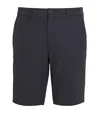 Hugo Boss High-stretch Commuter Shorts In Navy