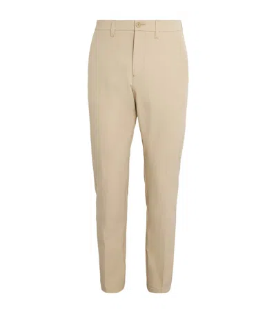 Hugo Boss High-stretch Commuter Trousers In Beige