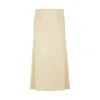 Hugo Boss High-waisted A-line Skirt With Gathered Details In Multi