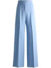 Hugo Boss High-waisted Flared Trousers In Blue