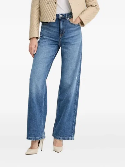 Hugo Boss High-waisted Jeans In Blue