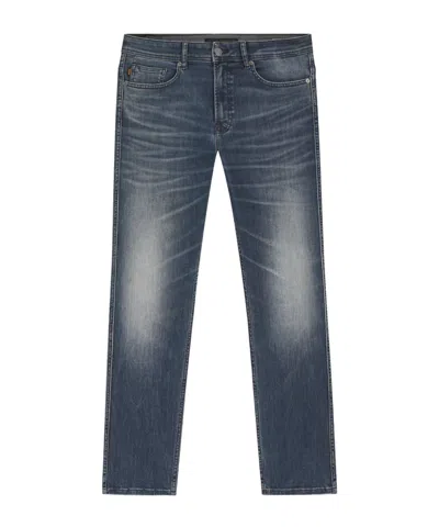 Hugo Boss High Waisted Jeans In Gray