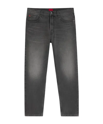 Hugo Boss High Waisted Jeans In Grey