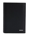 HUGO BOSS HIGHWAY VERTICAL TRIFOLD LEATHER WALLET