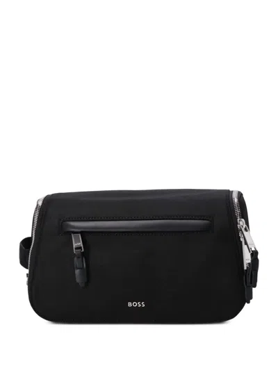 Hugo Boss Highway Wash Bag In Black