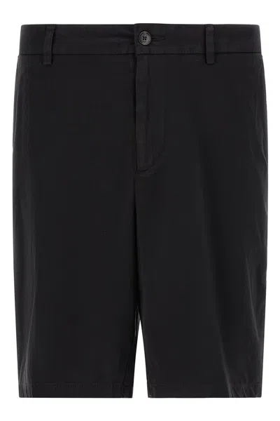 Hugo Boss H-kane1 Logo-patch Bermuda Shorts In Black