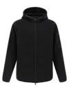 Hugo Boss Quilted Hybrid Jacket In Black