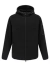 Hugo Boss Quilted Hybrid Jacket In Black