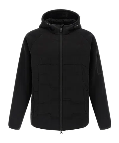 Hugo Boss Hole19 Quilted Hooded Jacket In Black