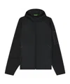 Hugo Boss Water-repellent Hooded Jacket With Decorative Reflective Details