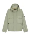 Hugo Boss Hooded Casual Jacket In Green