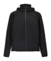 Hugo Boss Windproof Removable-hood Jacket In Black