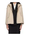 Hugo Boss Beige Hoodedjacket In Nude
