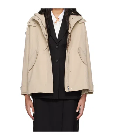 Hugo Boss Beige Hoodedjacket In 275 Light Beige