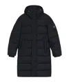 Hugo Boss Mens Black Hooded Padded Shell Coat In Black