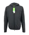 Hugo Boss Hooded Cotton-padded Suit In Black