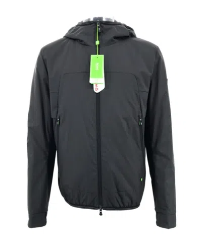 Hugo Boss Hooded Cotton-padded Suit In Black