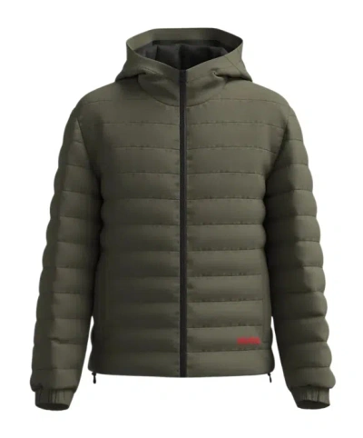 Hugo Boss Hooded Cotton Suit In Black