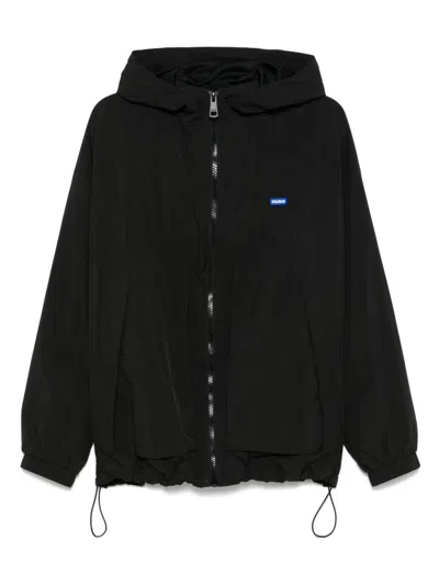 Hugo Boss Hooded Jacket In Black