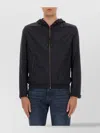 Hugo Boss Hooded Jacket With Zipper And Elasticated Hem In Black