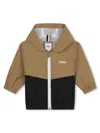 Hugo Boss K-way Con Cappuccio In Beige