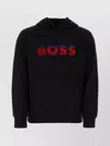Hugo Boss Logo-print Gradient-effect Hoodie In Black
