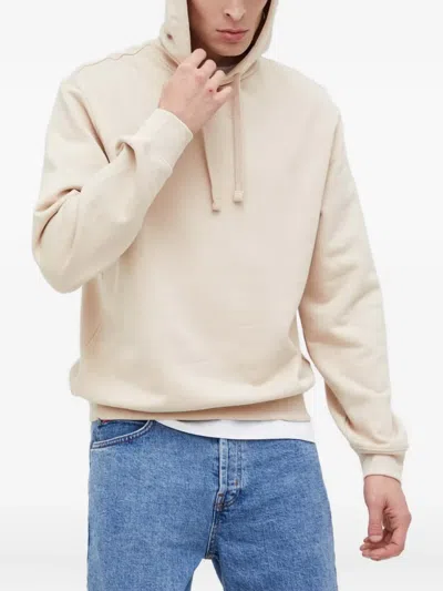 Hugo Boss Hooded Logo Sweatshirt In Neutral
