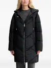 Hugo Boss Hooded-neckline Padded Jacket In Blue